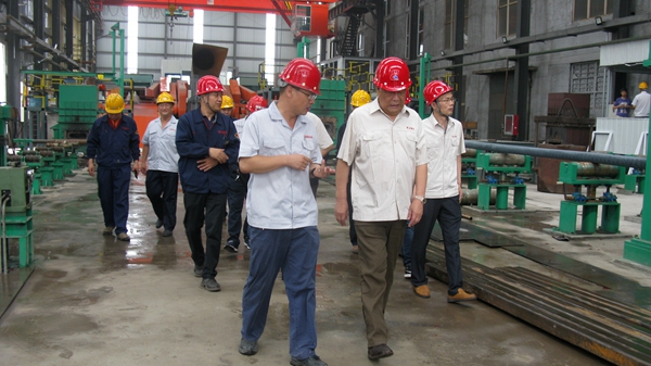 （9）2017年8月21日，集團公司董事長、總經(jīng)理李玉田來公司視察_副本